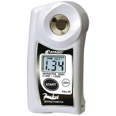 [6231591] Digital pocket refractometer, Atago, PALLETTE-BX/RI, 0,0 - 93,0%/1,3306-1,5284 nD