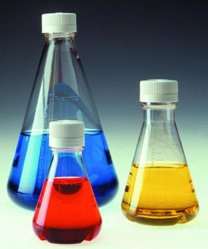 Disposable-Erlenmeyer flask 500 ml, PETG with knob