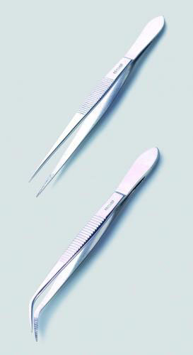 LLG forceps, pointed/curved, 130 mm