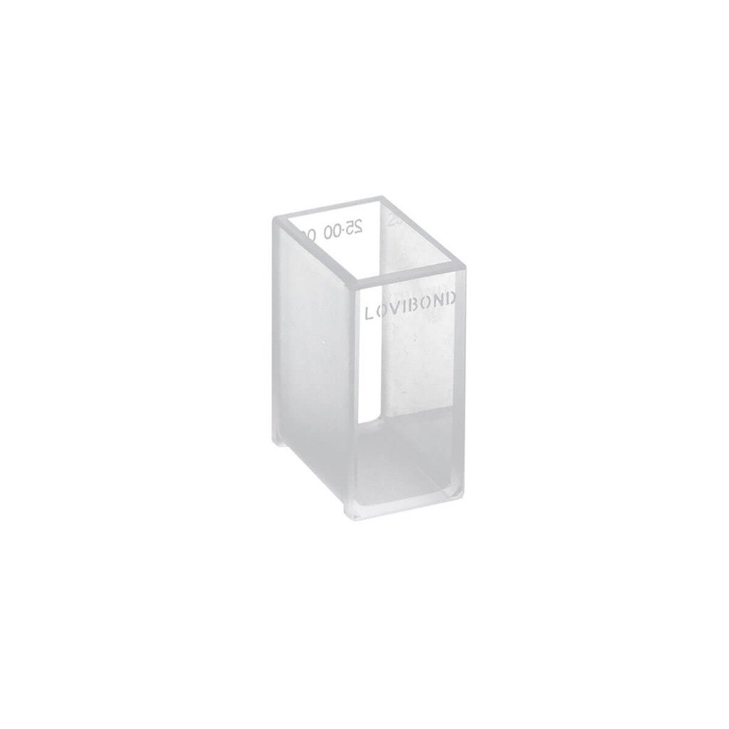 Cuvette, optical glass cell, Lovibond W600/OG/25, 25 mm