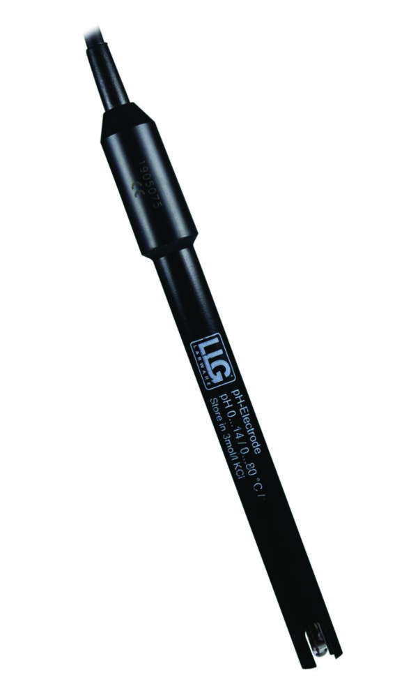 [6263602] pH electrode, LLG, plastic, gel, ceramic diaphragm, NTC, BNC/RCA 1m