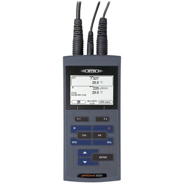Multiparameter meter, WTW ProfiLine pH/Cond 3320, 2 channels