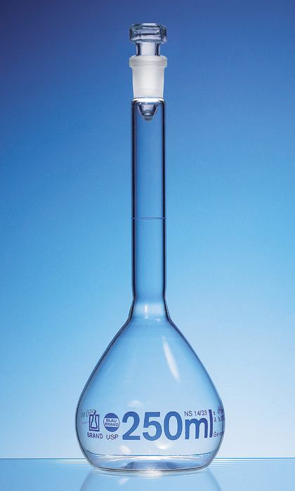 Vol.flask 2000 ml, NS 29/32 BLAUBRAND, cl.A, USP
