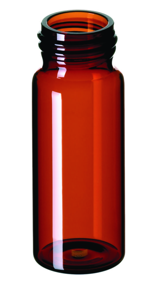 Vials w. screw neck, LLG, N 24 EPA, 30 mL, amber