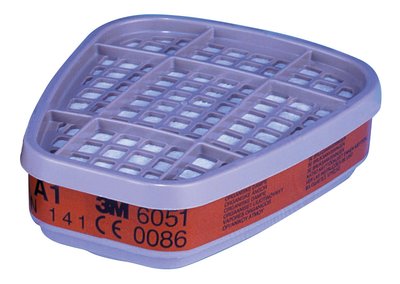[6269590] Gas-, vapour filter, 3M 6051, A1, cartridge, bajonet, organic vapour
