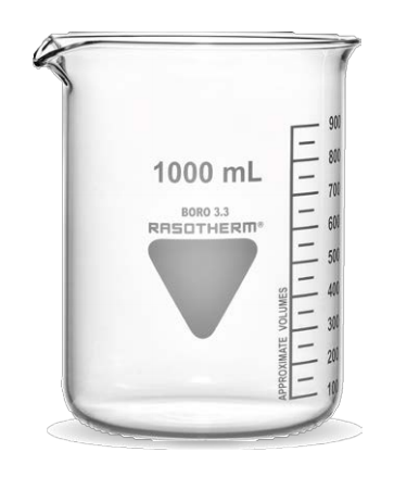 Beaker, low form, Ø 152 x 210 mm, 3000 ml