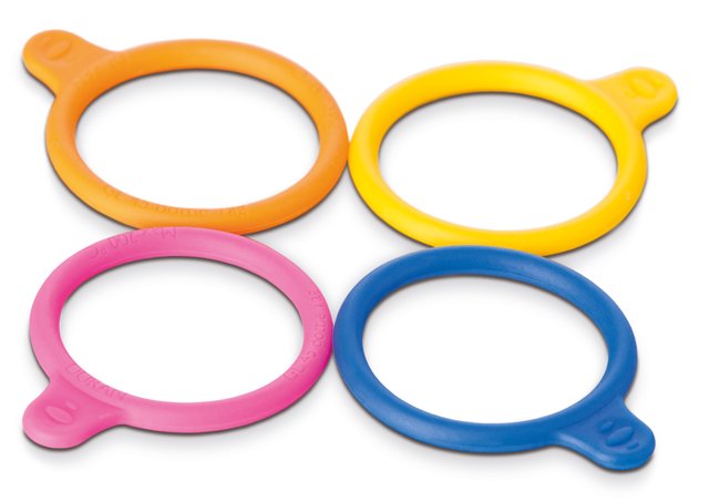 Bottle tag GL 56 silicone, blue, pack of 20