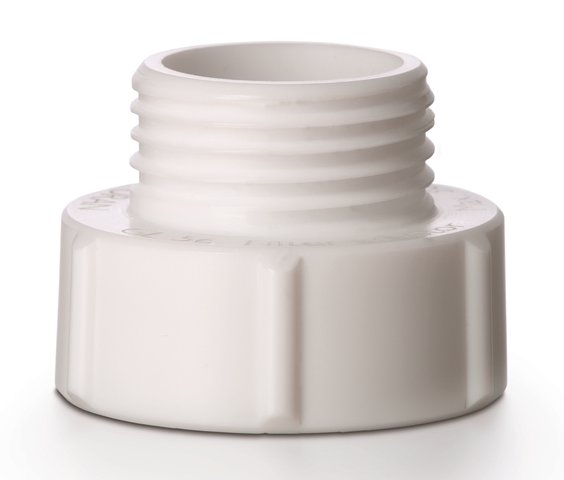 [6270520] Thread adapter GL45 white, PTFE, for vacuum filtr.