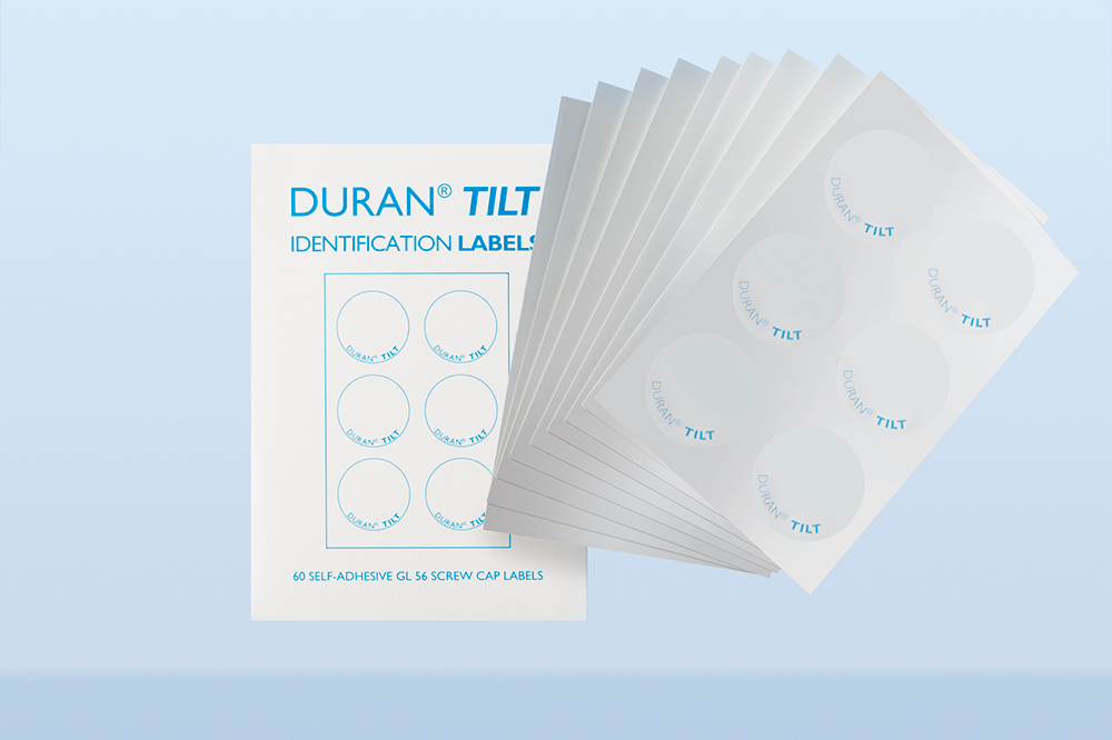TILT labels GL56,self-adhesive for screw-cap,Ø40mm
