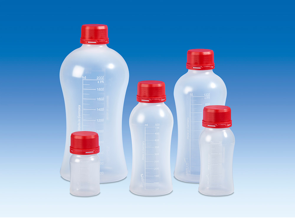 VITgrip Laboratory bottle 250ml, PP, with closure
