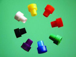 Closing caps for NMR tubes Ø3 mm, red