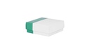 Cryobox, TENAK, 134 x 134 x 52 mm, PP coated surface, incl. 10 x 10, green/pink