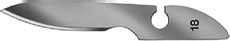 [0976756] Scalpel blades unsterile No. 18