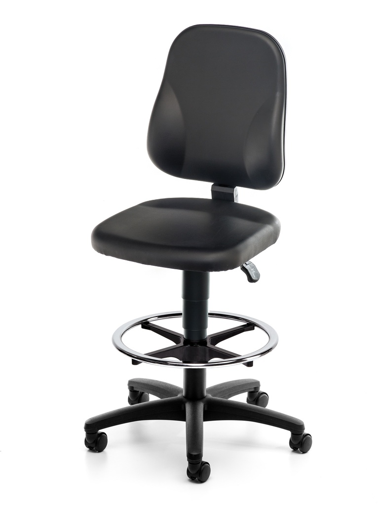 [6287755] LLG-Lab chair, foot ring, art. Leather, 620-890 mm