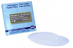 Filter circles, Macherey-Nagel MN 640 d, quantitative, slow, Ø125 mm, 2-4 µm, 100 pcs