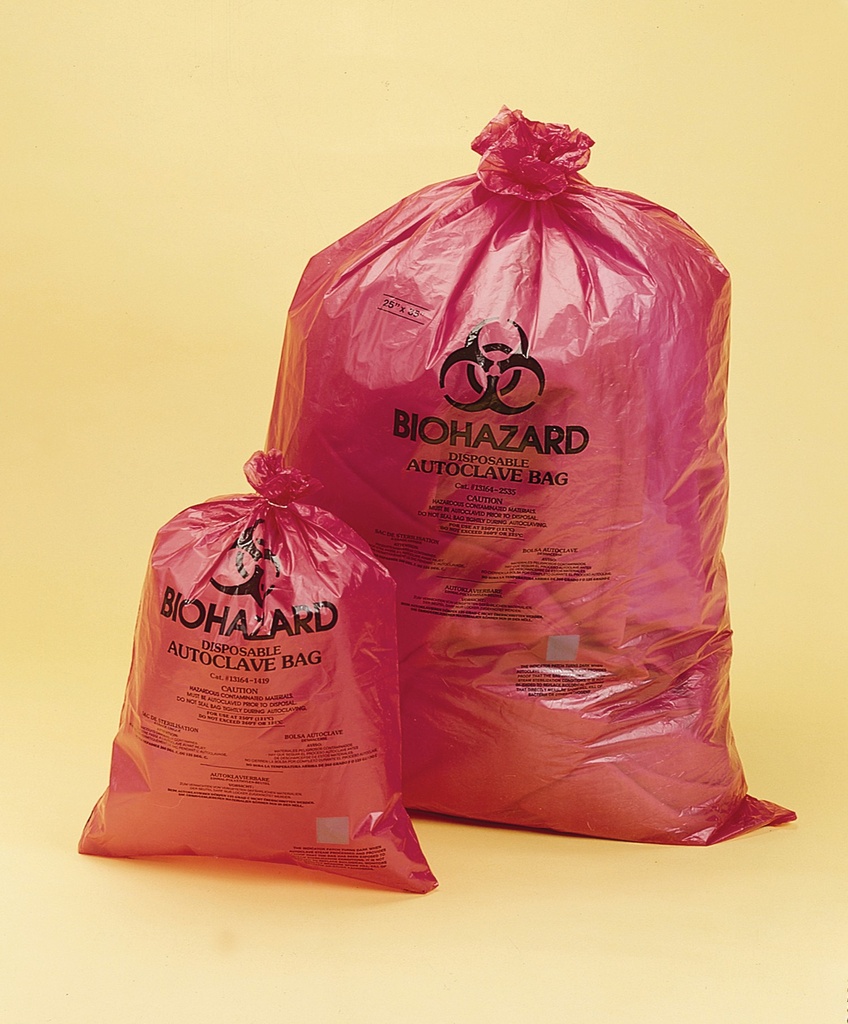 [6301637] BEL-ART-waste bags 640x890 mm Biohazard, orange-re