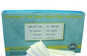 Folded filter, Macherey-Nagel MN 616, qualitative, medium, Ø240 mm, 4-12 µm, 100 pcs
