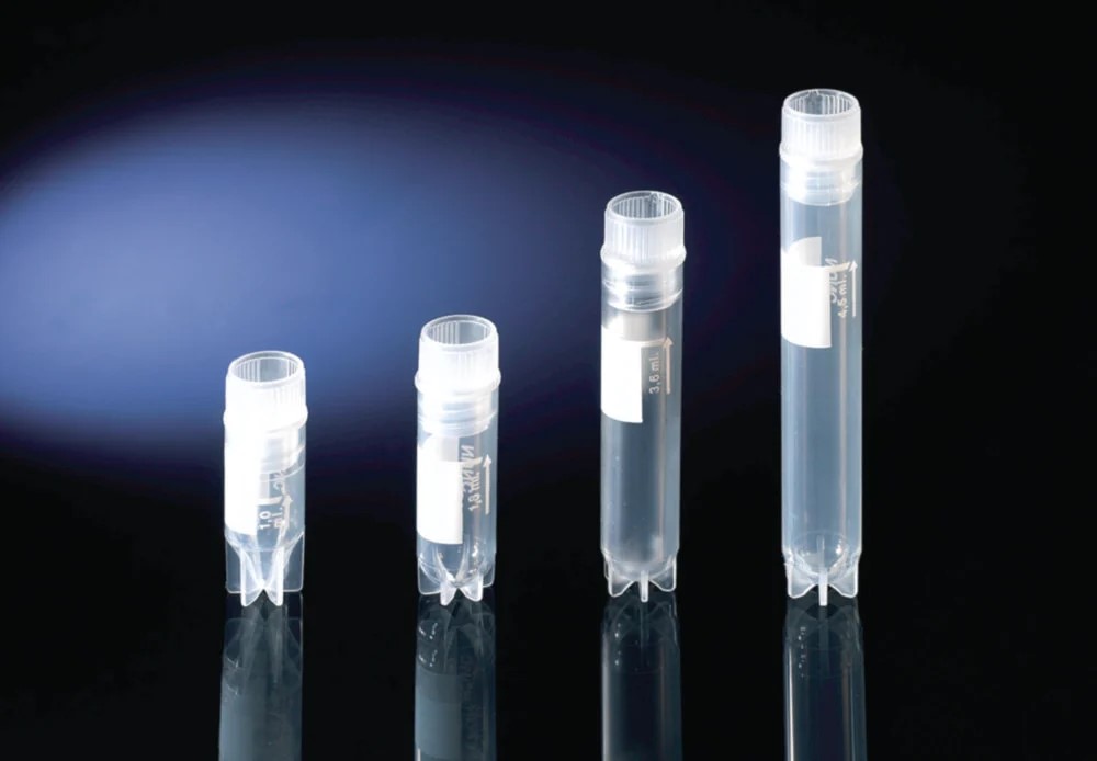 Cryotube, Nunc, PP, sterile, int. thread, round with skirt, 1,8 ml, 9 x 50 pcs.