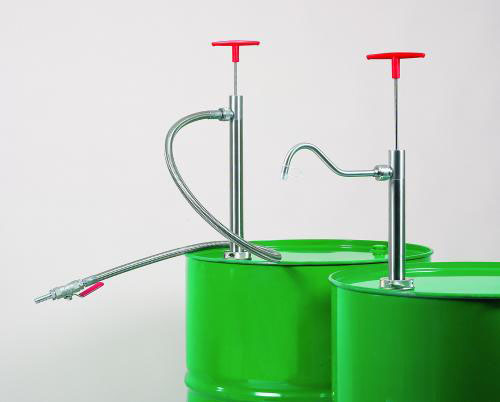 Drum hand pump, stainless steel 360 mm immersion d