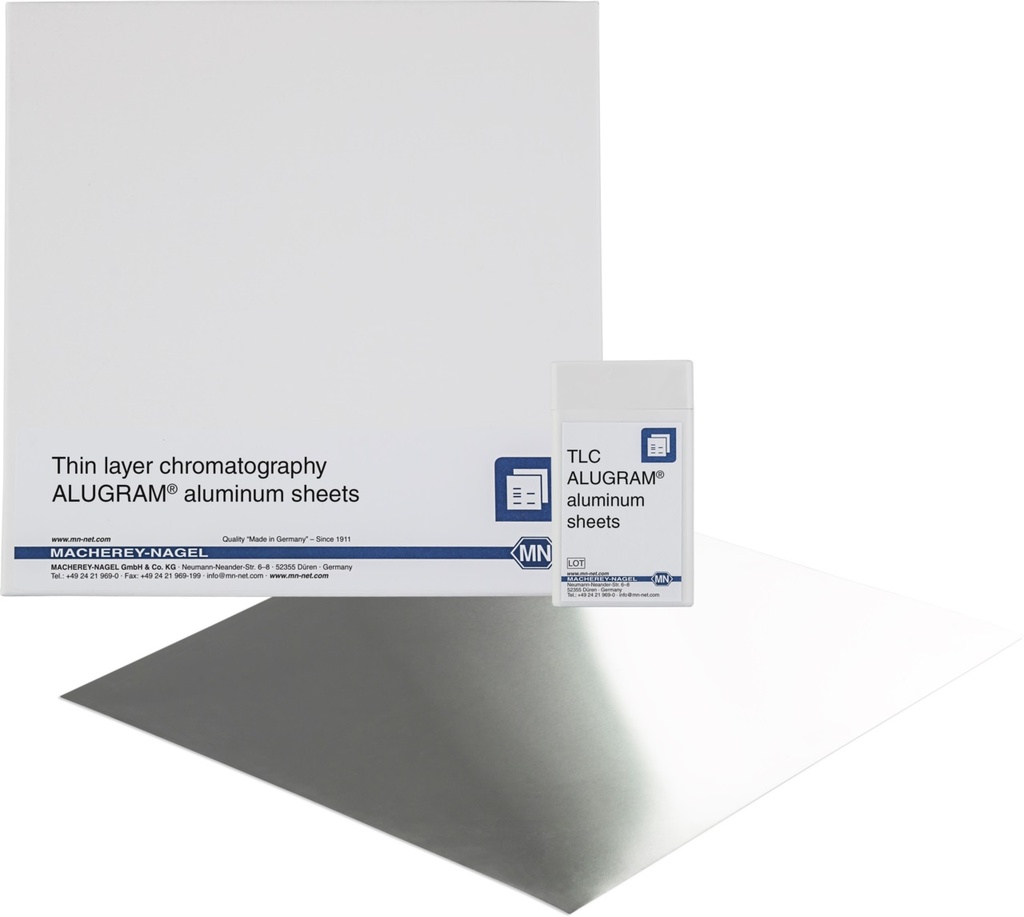 [1770010] TLC sheets, Macherey-Nagel ALUGRAM SIL G UV254, Aluminium, 4x8 cm, 50 pcs