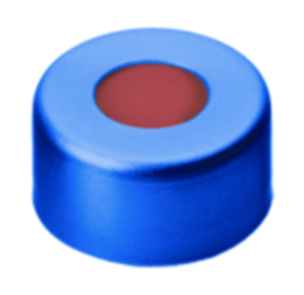 [6900233] Crimp seals, LLG, N 11, alu w. hole, blue, rubber/butyl/PTFE 45 A