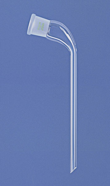 Delivery adapter, bent, socket NS 19/26, 200 mm