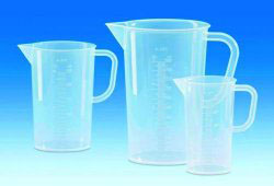 Measuring jugs, 50ml, PP, moulded graduation