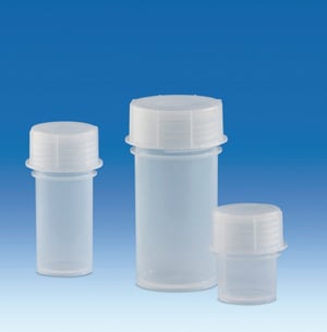 [7009282] Sample container w. screw cap, Vitlab, PP, 180 mL, Ø54x112 mm, GL 56, 10 pcs