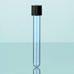 Culture tube, soda-lime glass, w/screw cap, 22 ml