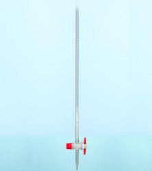Burette 25ml, straight stopcock DURAN, cl.AS, glas