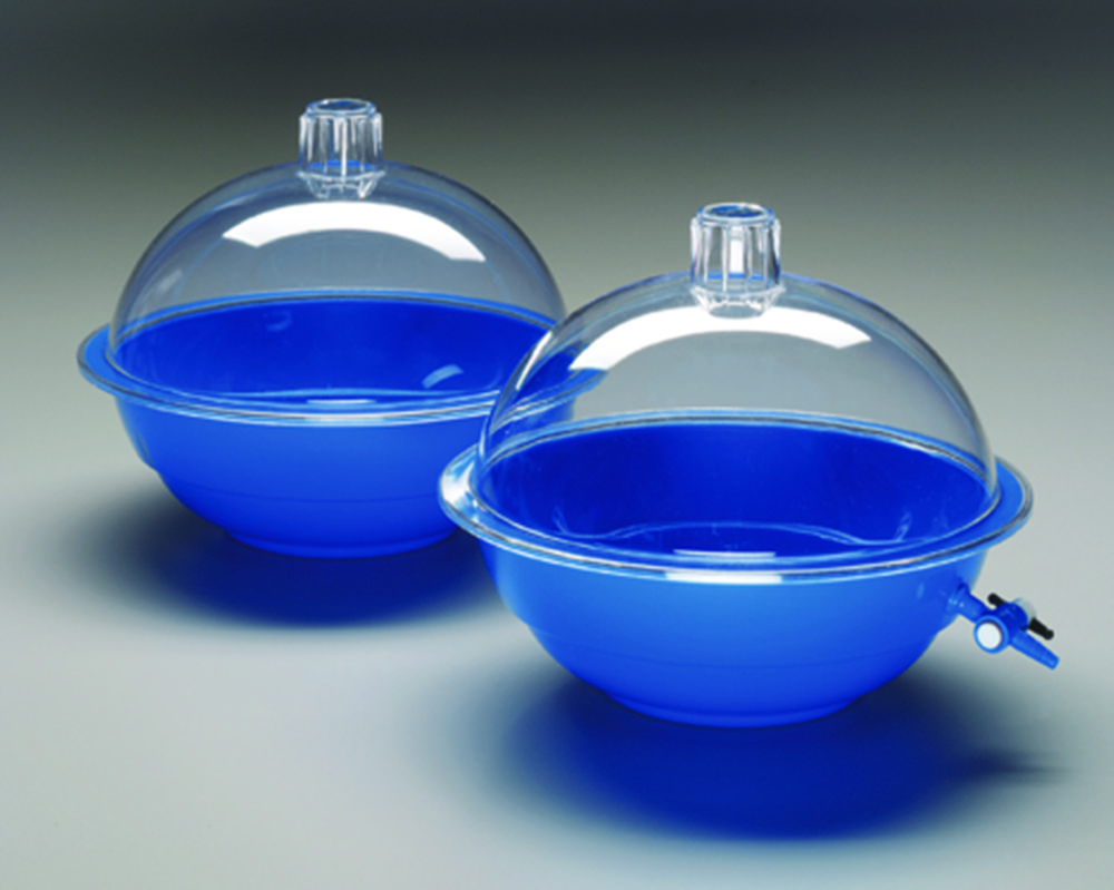Desiccators, PC, blue, with stopcock (not autoclav