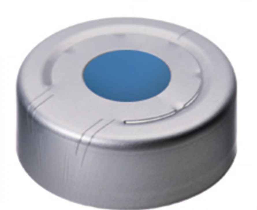 [7050286] Crimp seals for headspace vials, LLG, N 20, alu pressure release seals, silicone/PTFE 45 A