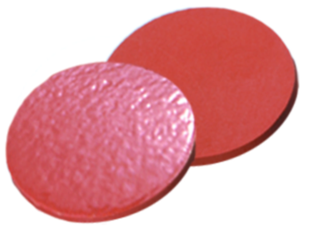 [7051039] Septa, LLG, for N 20 crimp caps, rubber(red-orange)/PTFE(transparent) 45 A