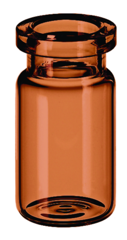 [7060457] Headspace vials w. crimp neck, LLG, N 20 DIN crimp, flat bottom, 5 mL, amber