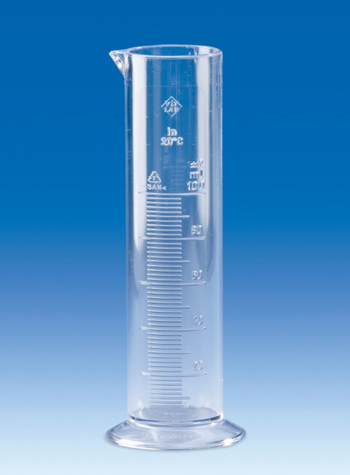 Measuring cylinders, SAN, low form, class B, 50ml