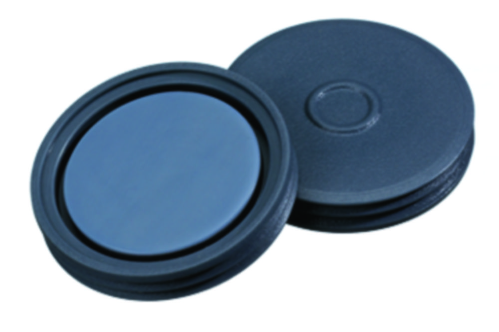 [7071063] Septa, LLG, for N 20 crimp seals, butyl(dark grey)/PTFE(grey) 50 A, Pharma-Fix