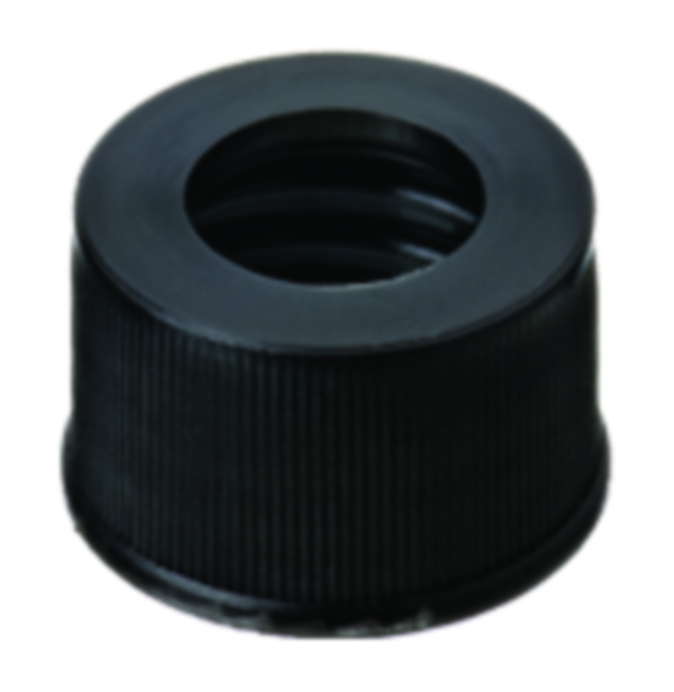 [7071151] Screw cap, LLG, N 13, black PP w. hole