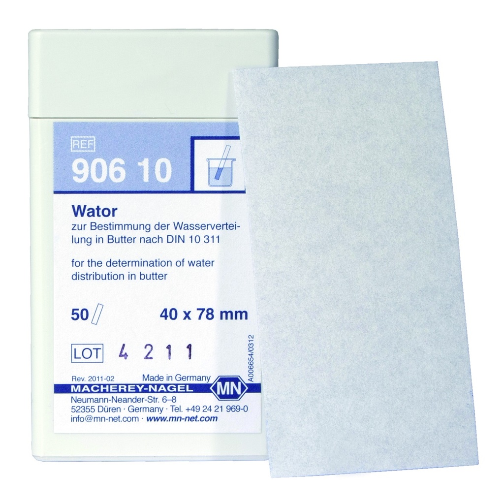 [7075920] Wator test paper box 50 pieces, 78x40 mm