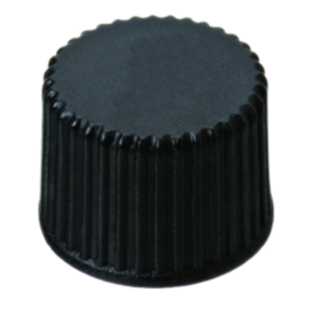 Screw cap, LLG, N 8, black PP