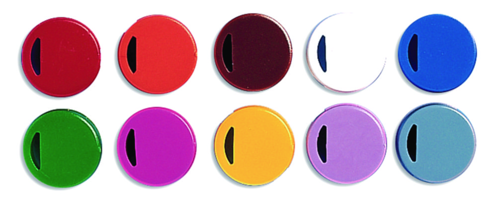 Cap insert for cryotube, Nunc, PC, red, 500 pcs.