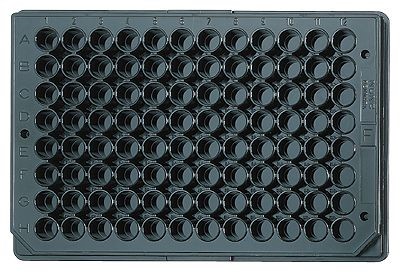 F96 MicroWell™ Plate, Non-treated, Black, with lid