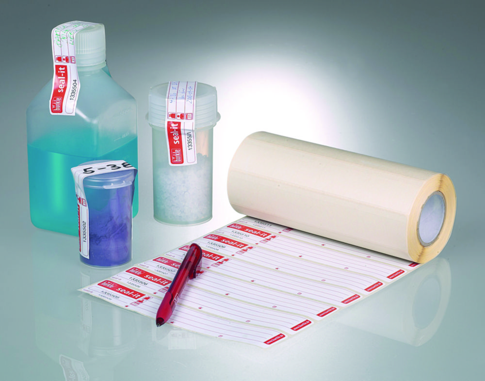 Seal-it labels red /neutral, roll with 500 pcs.