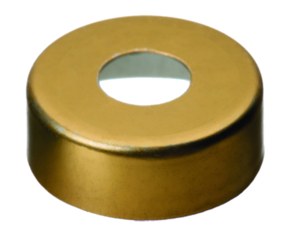Crimp seals, LLG, N 20, magnetic steel, gold