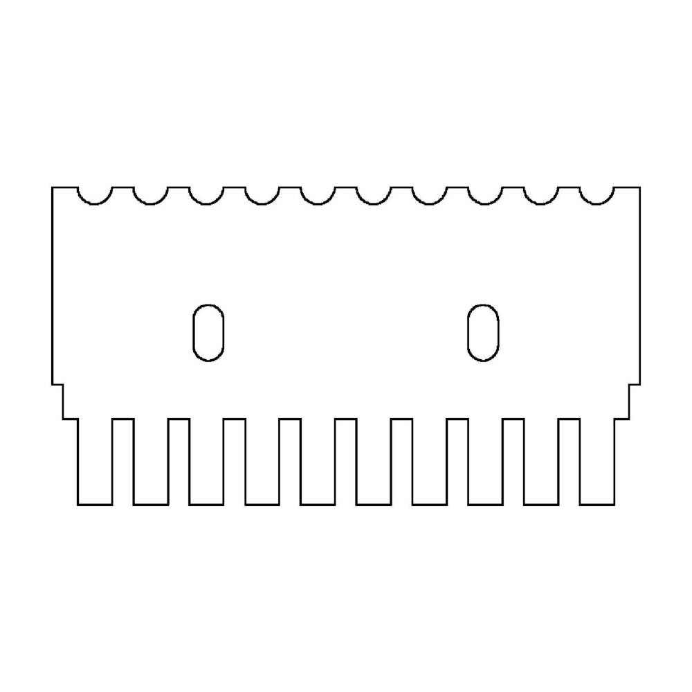 [7659130] Comb, 10 sample, 1mm thick