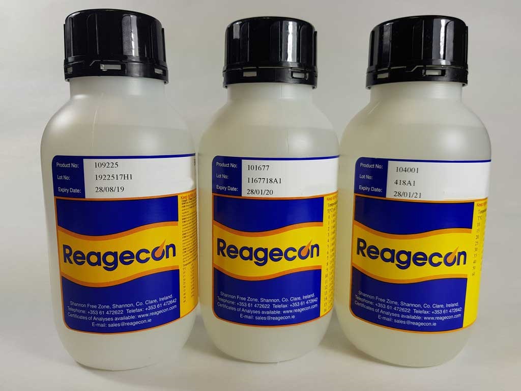 Buffer, Reagecon, pH 4,65 ± 0,01, 25 °C, DIN 19267, 500 mL