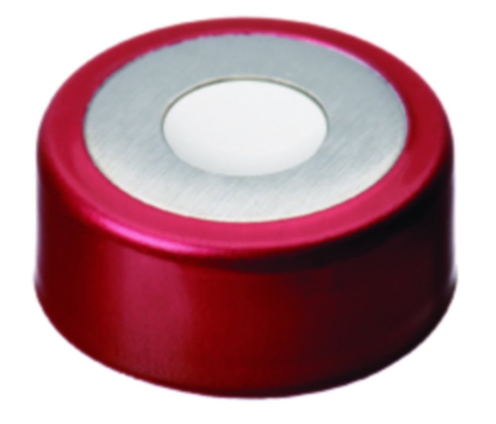 [9003458] Crimp seals, LLG, N 20, magnetic bi-metal w. hole, red/silver, silicone/PTFE 60 A