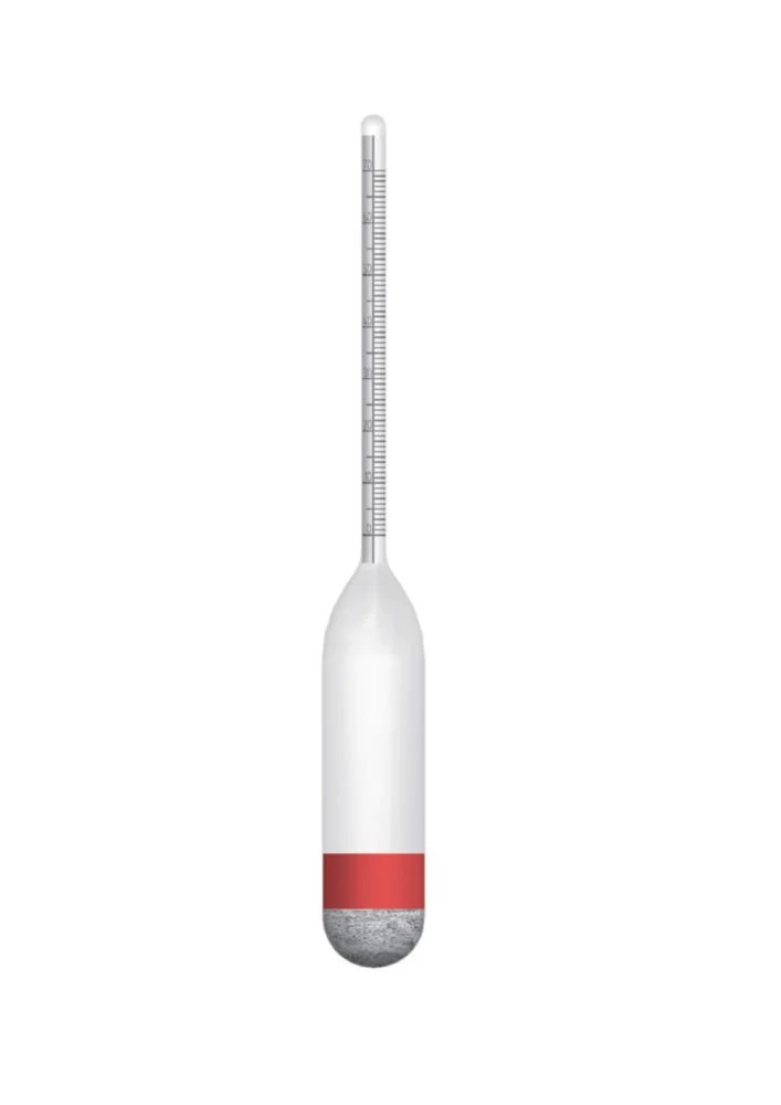 Density hydrometer, GECO Gering, wo. thermometer, 0.820 - 0.880 g/cm³