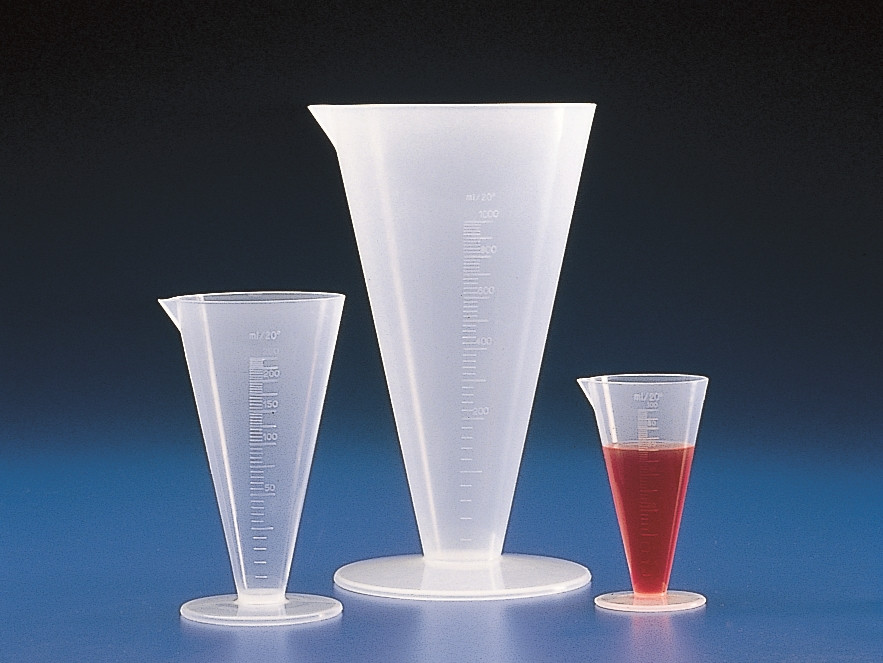 [9013776] Measures, PP, conical form, gr aduated, Capacity 1