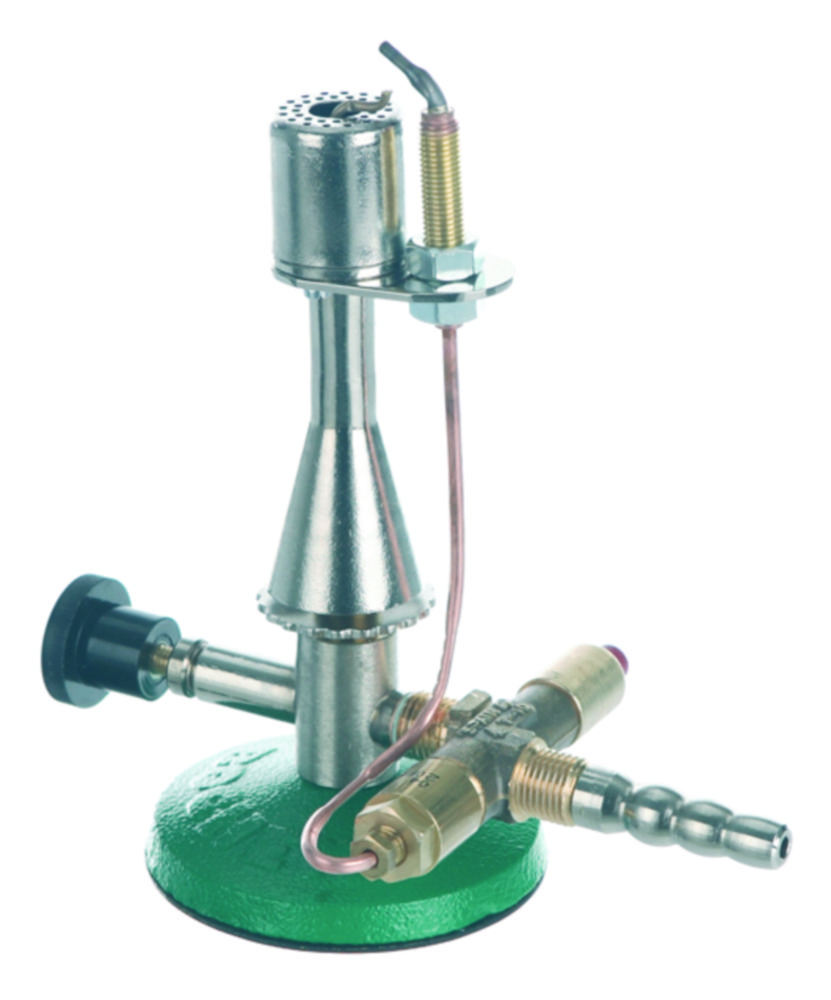 Safety burner with needle valve, propane