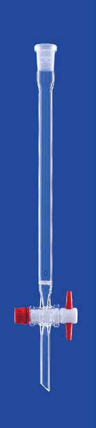 Chromatography column with frit, Lenz-Laborglas, NS 14/23, 200 mm, Ø10 mm, 15 mL